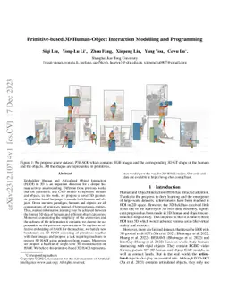 Primitive-based 3D Human-Object Interaction Modelling and Programming