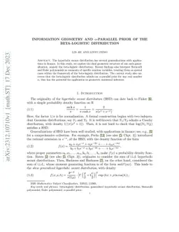 Information geometry and $α$-parallel prior of the beta-logistic
  distribution