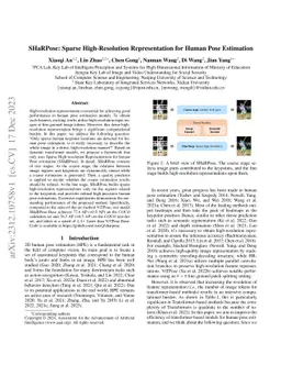 SHaRPose: Sparse High-Resolution Representation for Human Pose
  Estimation