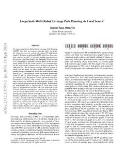 Large-Scale Multi-Robot Coverage Path Planning via Local Search