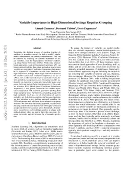 Variable Importance in High-Dimensional Settings Requires Grouping