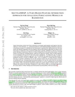 ShuttleSHAP: A Turn-Based Feature Attribution Approach for Analyzing
  Forecasting Models in Badminton