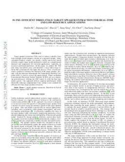 3S-TSE: Efficient Three-Stage Target Speaker Extraction for Real-Time
  and Low-Resource Applications