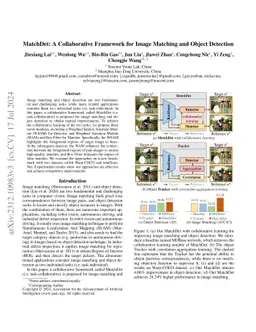 MatchDet: A Collaborative Framework for Image Matching and Object
  Detection