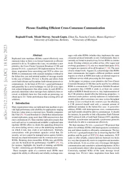 Picsou: Enabling Replicated State Machines to Communicate Efficiently