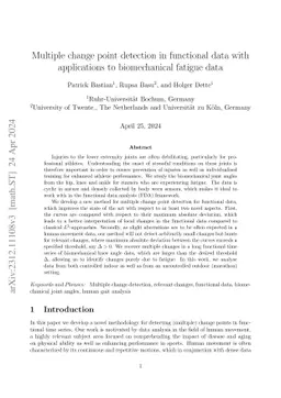 Multiple change point detection in functional data with applications to
  biomechanical fatigue data