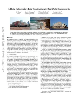 LSDvis: Hallucinatory Data Visualisations in Real World Environments