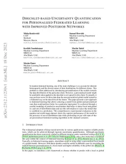 Dirichlet-based Uncertainty Quantification for Personalized Federated
  Learning with Improved Posterior Networks