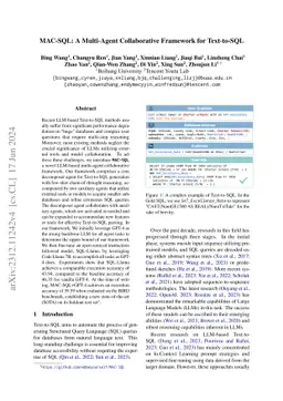 MAC-SQL: A Multi-Agent Collaborative Framework for Text-to-SQL