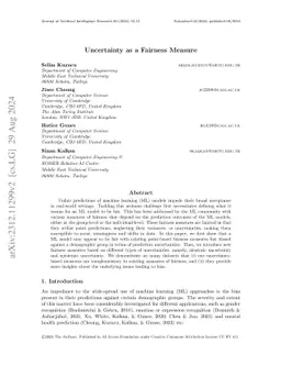 Uncertainty-based Fairness Measures