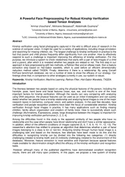 A Powerful Face Preprocessing For Robust Kinship Verification based
  Tensor Analyses