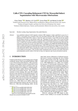 CaRe-CNN: Cascading Refinement CNN for Myocardial Infarct Segmentation
  with Microvascular Obstructions