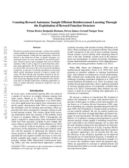 Counting Reward Automata: Sample Efficient Reinforcement Learning
  Through the Exploitation of Reward Function Structure