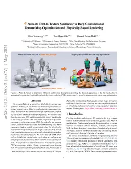 Paint-it: Text-to-Texture Synthesis via Deep Convolutional Texture Map
  Optimization and Physically-Based Rendering