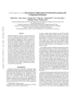 FedCompetitors: Harmonious Collaboration in Federated Learning with
  Competing Participants
