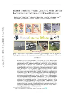 Hybrid Internal Model: Learning Agile Legged Locomotion with Simulated
  Robot Response