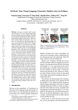 ToViLaG: Your Visual-Language Generative Model is Also An Evildoer