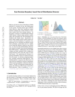 Fast Decision Boundary based Out-of-Distribution Detector