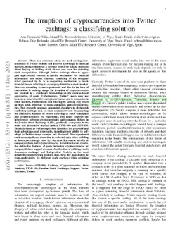 The irruption of cryptocurrencies into Twitter cashtags: a classifying
  solution