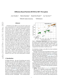 Diffusion-Based Particle-DETR for BEV Perception