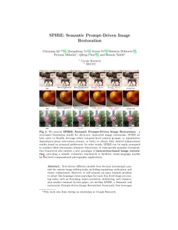 SPIRE: Semantic Prompt-Driven Image Restoration