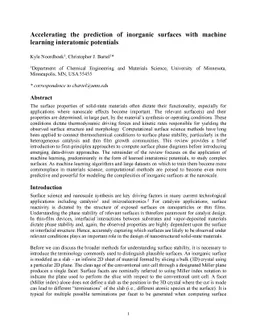 Accelerating the prediction of inorganic surfaces with machine learning
  interatomic potentials