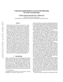 A Bayesian Spatial Model to Correct Under-Reporting in Urban
  Crowdsourcing