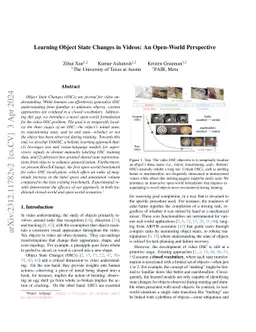 Learning Object State Changes in Videos: An Open-World Perspective