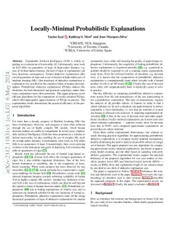 Locally-Minimal Probabilistic Explanations