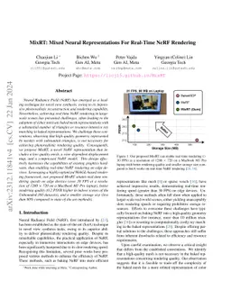 MixRT: Mixed Neural Representations For Real-Time NeRF Rendering
