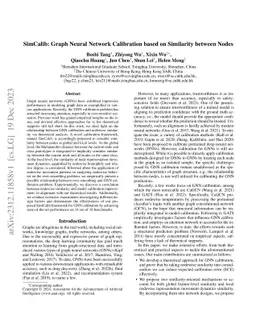 SimCalib: Graph Neural Network Calibration based on Similarity between
  Nodes