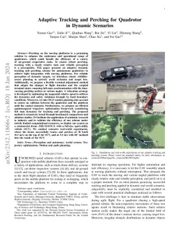 Adaptive Tracking and Perching for Quadrotor in Dynamic Scenarios