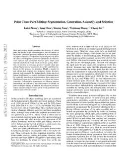 Point Cloud Part Editing: Segmentation, Generation, Assembly, and
  Selection