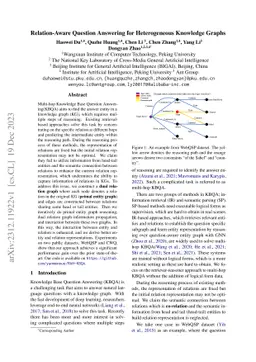 Relation-Aware Question Answering for Heterogeneous Knowledge Graphs