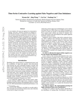 Time-Series Contrastive Learning against False Negatives and Class
  Imbalance
