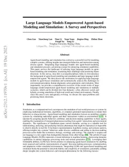 Large Language Models Empowered Agent-based Modeling and Simulation: A
  Survey and Perspectives