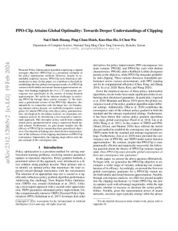 PPO-Clip Attains Global Optimality: Towards Deeper Understandings of
  Clipping
