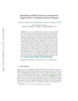 Rethinking LiDAR Domain Generalization: Single Source as Multiple
  Density Domains