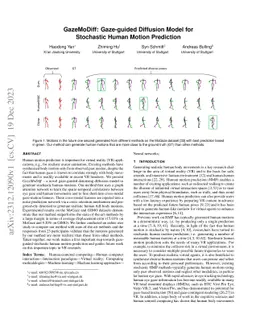GazeMoDiff: Gaze-guided Diffusion Model for Stochastic Human Motion
  Prediction