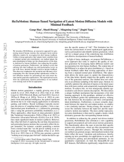 HuTuMotion: Human-Tuned Navigation of Latent Motion Diffusion Models
  with Minimal Feedback