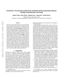 EarthVQA: Towards Queryable Earth via Relational Reasoning-Based Remote
  Sensing Visual Question Answering