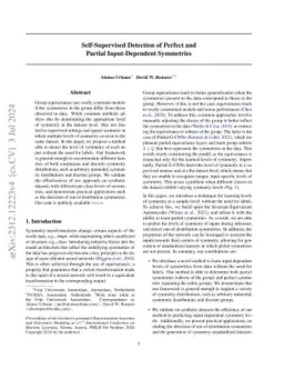 Self-Supervised Detection of Perfect and Partial Input-Dependent
  Symmetries