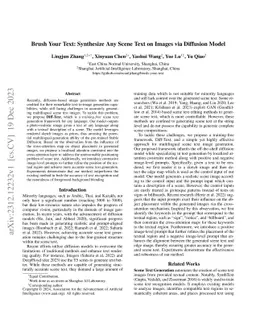 Brush Your Text: Synthesize Any Scene Text on Images via Diffusion Model