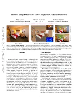 Intrinsic Image Diffusion for Indoor Single-view Material Estimation