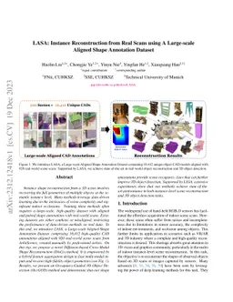 LASA: Instance Reconstruction from Real Scans using A Large-scale
  Aligned Shape Annotation Dataset