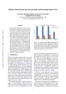 Efficient Title Reranker for Fast and Improved Knowledge-Intense NLP