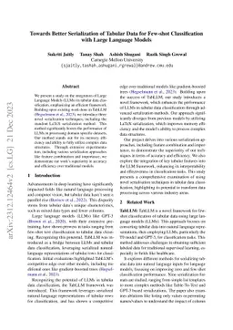 Towards Better Serialization of Tabular Data for Few-shot Classification
  with Large Language Models