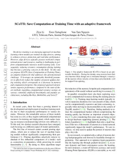 SCoTTi: Save Computation at Training Time with an adaptive framework