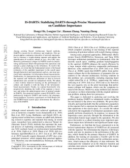 IS-DARTS: Stabilizing DARTS through Precise Measurement on Candidate
  Importance