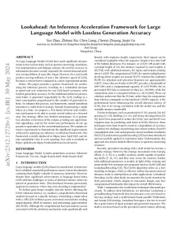 Lookahead: An Inference Acceleration Framework for Large Language Model
  with Lossless Generation Accuracy